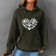 thumbnail image 1 of DPTALR Women Print Round-Neck Long Sleeve Loosen Single Sweatshirt Tops Pullover Blouse, 1 of 4