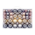 thumbnail image 3 of 100x adornos de Bolas de Navidad Macarena Colgantes Bolas Hierro Gris Oro, 3 of 8