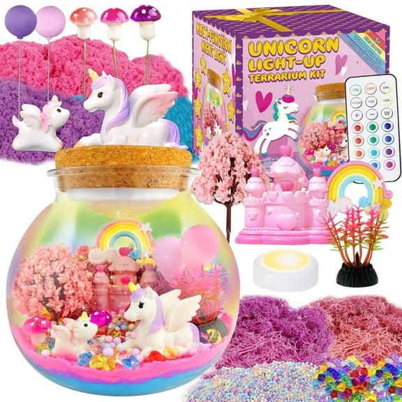Crafts Kit for Kids Toys for Girls 3-6 Years, LED Night Light Up & Remote, Birthday Gifts Toys for Girls Ages 3 4 5 6 7 8 9 Year Old, Christmas Gifts for Girls