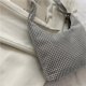 thumbnail image 4 of Bolso plateado para axila Bolso de noche con diamantes de imitación Bolso bandolera f, 4 of 5
