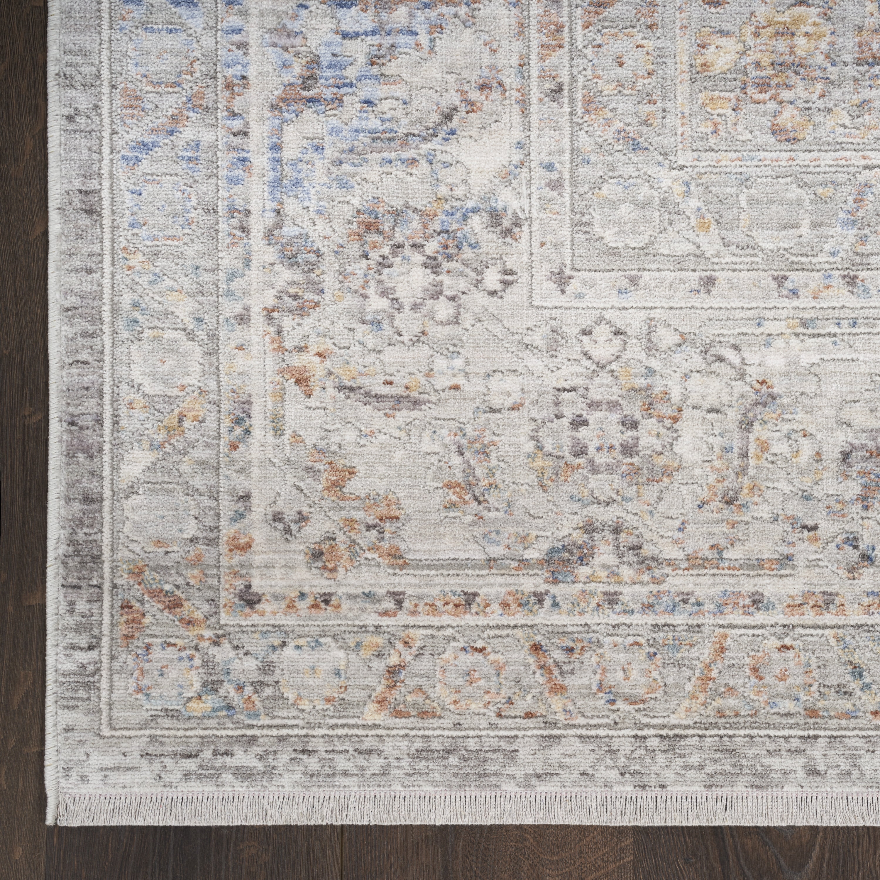 Nourison Timeless Classics Persian Ivory Blue 5'3" x 7'6" Area Rug (5x8)