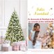 thumbnail image 5 of Árbol de Navidad Artificial Costway 180 cm Pino Nevado Iluminado con Bisagra 250 Luces Led Base Plegable de Metal, 5 of 7