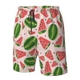thumbnail image 5 of Kdxio Watermelon Pattern Mens Casual Shorts - Drawstring Summer Beach Sports Shorts for Men, 5 of 9