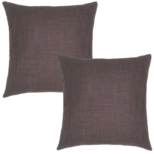 Paquete de 2 fundas de almohada decorativas de otoño, fundas de almohada de chenilla suave con textura sólida para sofá, dormitorio, sala de estar