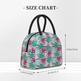 thumbnail image 2 of Fotbe Tropical Leaves Pattern Lunch Bag, Insulated Lunch Box, Small Leakproof Cooler Food Lunch Containers Reusable High Capacity Lunch Tote Bags for Work, Travel, Outdoor, 2 of 6