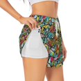 thumbnail image 3 of Lsque Color Summer Printed Women's Running Shorts with Liner Pockets,Elastic Quick Dry Workout Athletic Gym Yoga Shorts,Womens High Waist Shorts-Medium, 3 of 9
