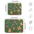 thumbnail image 4 of Yayeee Dish Drying Mat for Kitchen Counter 18"x24" Microfiber Absorbent Pad, Yellow Christmas Gingerbread, 4 of 7