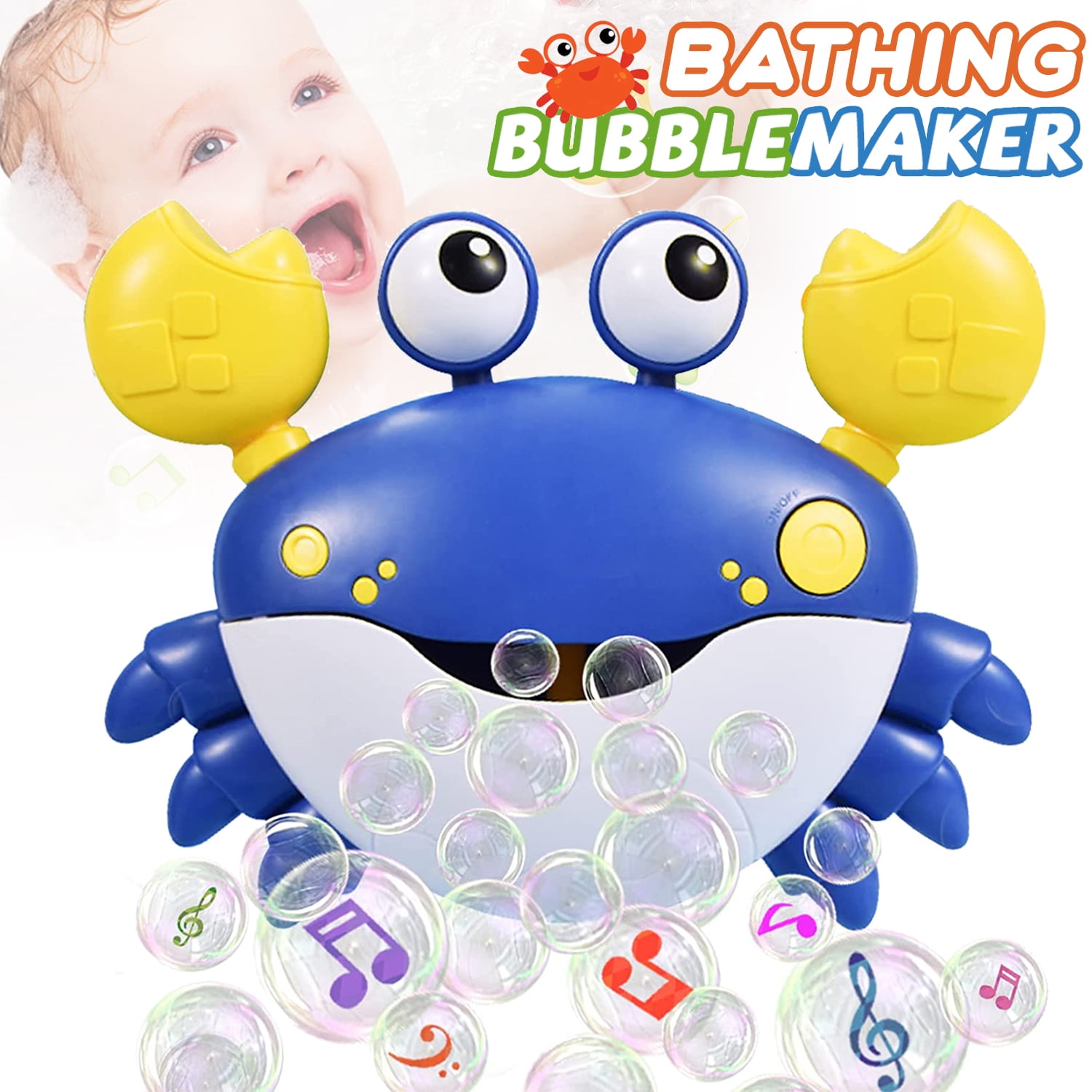 DIWANGUS Bath Toys for Baby Toddlers,Crab Bubble Bath Maker for Bathtub