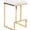 Beige, variant on Gold-Accented Black Backless Mid-Century Modern Upholstered Stool - Ideal for Entertainment Spaces, Comfortable Sitting