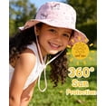 thumbnail image 3 of 2 Pack Baby Toddler Sun Hat UPF 50+ Sun Protection Bucket Hats for Boys Girls Wide Brim Beach Hat Kids Bucket Hat Age 0-6 Years, 3 of 7