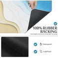 thumbnail image 5 of Dish Drying Mats for Kitchen Counter 24"X16" Coffee Bar Mat with Non-Slip Rubber Backed,Hide Stain Absorbent Quick Drying Mat Coffee Bar Accessories Blue Sea and Beach Summer Waves Mats, 5 of 6