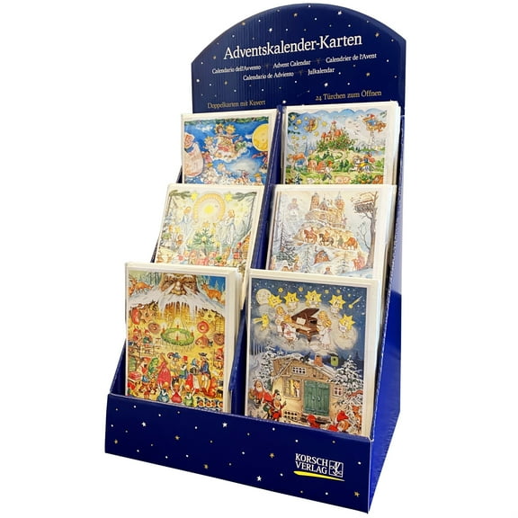 22626 - Korsch Advent Cards - Fairy Tales (Box of 60) - 19"H x 10.75"W x 8.75"D