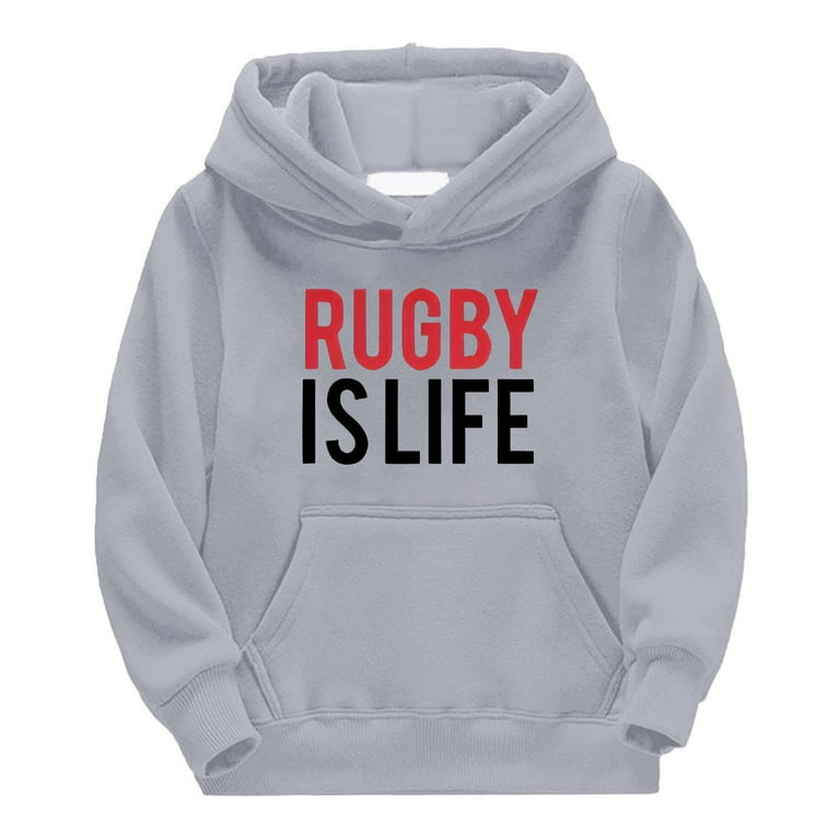 LUOGENLI Boys Hoodies Size Zipper for Year Old Football Fans