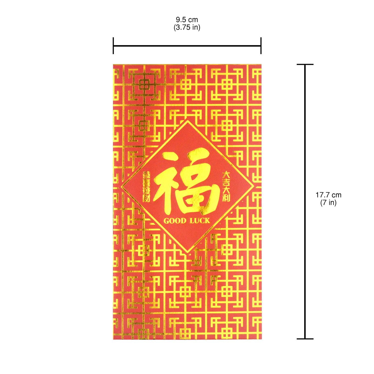 Paquet de chance rouge de 8 carats