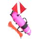 thumbnail image 4 of Boya de apnea con banda reflectante y bandera de buceo, señal de flotador inflable Rosa, 4 of 9