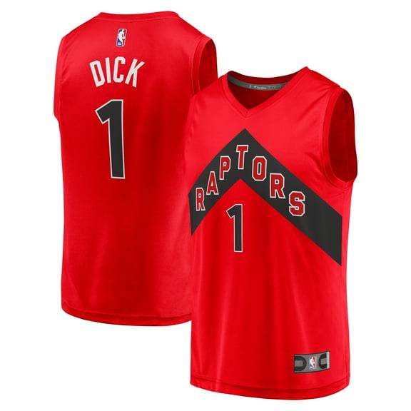Youth Fanatics Gradey Dick Red Toronto Raptors Fast Break Player Jersey - Icon Edition