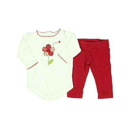 

Pre-owned Gymboree Girls White | Pink Apparel Sets size: 3-6 Months