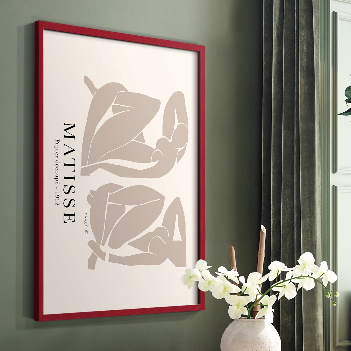 Matisse CCLIII in Solid Wood 11 x 14 Framed Print