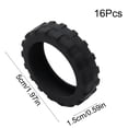thumbnail image 3 of Suitcase Wheel Covers, 16Pcs Bulk Pack, 2-2.7in Spec Luggage Wheel ProtectoRS, Silicone Anti-scratch Wheel Sleeves For Travel, 3 of 6