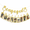 Gold, variant on Light Blue Glitter Pre-Strung Engaged Photo Banner with Picture Frames for Engagement Parties
