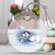 thumbnail image 3 of Uuiauoio Glass Easter Ornament 2D Flat Pendant with Bunny Egg Designs for Tree Gift Basket Filler Holiday Party Decorations Keepsake, 3 of 5
