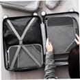 thumbnail image 2 of SURJDE Cubes de Compression, 6 Pcs/ensemble Cubes de Voyage, Cube de Compression en Maille Étanche, Poignée en Nylon avec Fermeture Éclair Accessoires de Voyage pour Emballage (Noir), 2 of 6