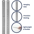 thumbnail image 5 of Pacific Arc, Stainless Steel Ruler with Inch/Metric Conversion Table, 5 of 6