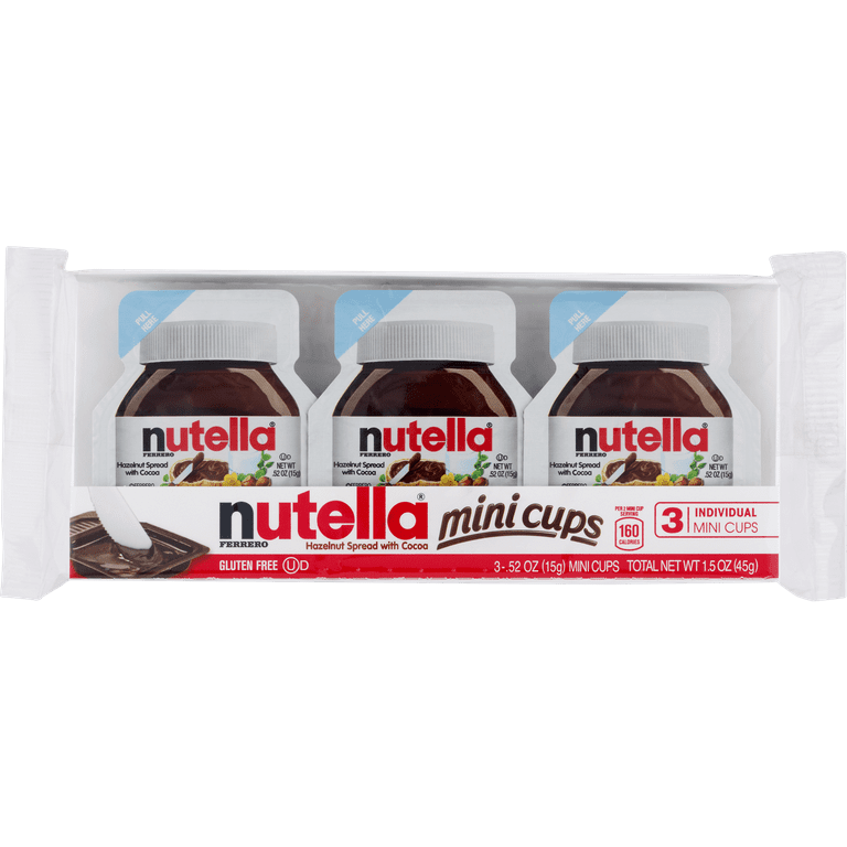 20-pack Nutella Mini Cups To Go Ferrero Importadas 15g C/u