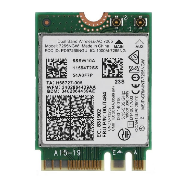 Mgaxyff For Intel Dual Band Wireless Ac 7265 Dual Band Wireless 867m Network Card Bluetooth 4 0 For Intel Dual Band Wireless Ac 7265 Walmart Com Walmart Com