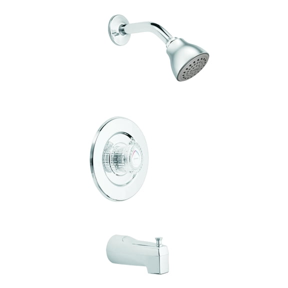Moen Chateau Eco-Performance Tub and Shower Trim, Valve Required, Chrome