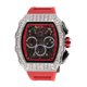 thumbnail image 5 of Relojes Para Hombre, Reloj De Cuarzo De Moda, Manecillas Luminosas, Sincronización Multifuncional, Calendario De Fase Lunar, Relojes De Pulsera Con Correa De Silicona Suave,, 5 of 7