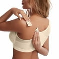 thumbnail image 3 of Hvot&aat 4PC Front Closure Compression Bras Wide Adjustable Straps Full Coverage Bralette Shockproof Fitness Sports Bra, 3 of 7