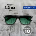 thumbnail image 5 of Gradient Lens Sunglasses Set of 10, Bulk Pack - UV Protection, Perfect for Parties, Beach, Pool, Outdoor Events - Green, 5 of 8