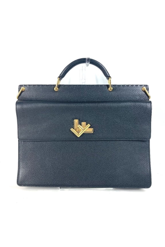Pre-Owned FENDI 7VA462 Bag Handbag Tote Briefcase Double Face Selleria FF Turnlock... (Good)