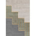 thumbnail image 2 of Machine Washable Area Rug 5x7 with Anti-Slip Backing Abstract Living Room Carpet Design 7703 Color Cream Beige, 2 of 9