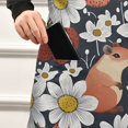 thumbnail image 4 of Cute Hamsters Strawberry Daisy Kitchen Apron with 2 Pockets Adjustable waterproof Cooking Aprons for Women Men Chef, 4 of 7