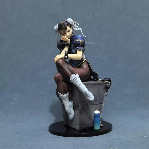 New Chun Li (Sitting Ver) Character Anime Model Statue Action Figures Desktop Ornament Popular Decorations Fan Souvenirs Creative Gift Collectable