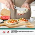 thumbnail image 6 of Riousery 3-Piece Cheese Board Set Exquisite Square Wood Charcuterie Board with 2 Tools for Party Baby Shower Wedding Present (9.5 inches / 24.1 cm), 6 of 9