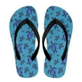 thumbnail image 2 of Psesaysky Kids Flip Flops Sea Turtles Blue Print Boys Girls Sandals Water Shoes Boys Girls Unisex-Child Beach Shoes Flip Flops Size 12.5, 2 of 7