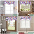 thumbnail image 6 of Tie Up Valances for Windows, Colorful Flowers Adjustable Valance Curtains Window Treatment for Living Room, Spring Botanical Watercolor Floral Rod Pocket Kitchen Curtains & Drapes 54x18 Inch, 6 of 9