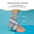 thumbnail image 4 of ZenToes Ankle Support Brace, Adjustable Stabilizer Wrap, One Size, Gray, 4 of 7