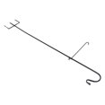 thumbnail image 3 of 1pc Flagpole Hook Shepherd Hook for Garden Outdoor Ground Inserting Iron Hook, 3 of 5