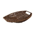 thumbnail image 4 of Mornei Imitation Rattan Storage Basket Vanity Tray Multipurpose Bin Home Decor Woven Basket Snack Storage for Coffee Table, Kitchen, L, 4 of 8