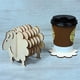 thumbnail image 5 of Posavasos de Madera con Forma de Oveja en 3D, Juego de Posavasos Divertidos con Forma de Oveja, Posavasos con Forma de Animal , Color Marrón Oscuro, 5 of 5