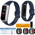 thumbnail image 3 of 2 Piezas de Correas Compatibles con Samsung Galaxy Fit SM-R370, Color D Pulsera de Repuesto de Silicona Impermeable, Suave y Transpirable Adecuada para Samsung Galaxy Fit SM-R370 JM, 3 of 5