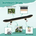 thumbnail image 4 of 31'' Complete Skateboard 7 Layer Canadian Maple Double Kick Deck Skateboards camouflage made semi transparent multicolored rounded Skate Board for Beginner Adult Gifts, 4 of 5