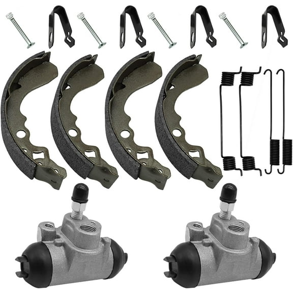 M MATI Front Brake Wheel Cylinders Shoes for Kawasaki Mule 500 520 550 KAF300 1991-2004