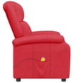 thumbnail image 5 of vidaXL Massage Chair Red Faux Leather, Metal, Plywood, Foam, 5 of 10