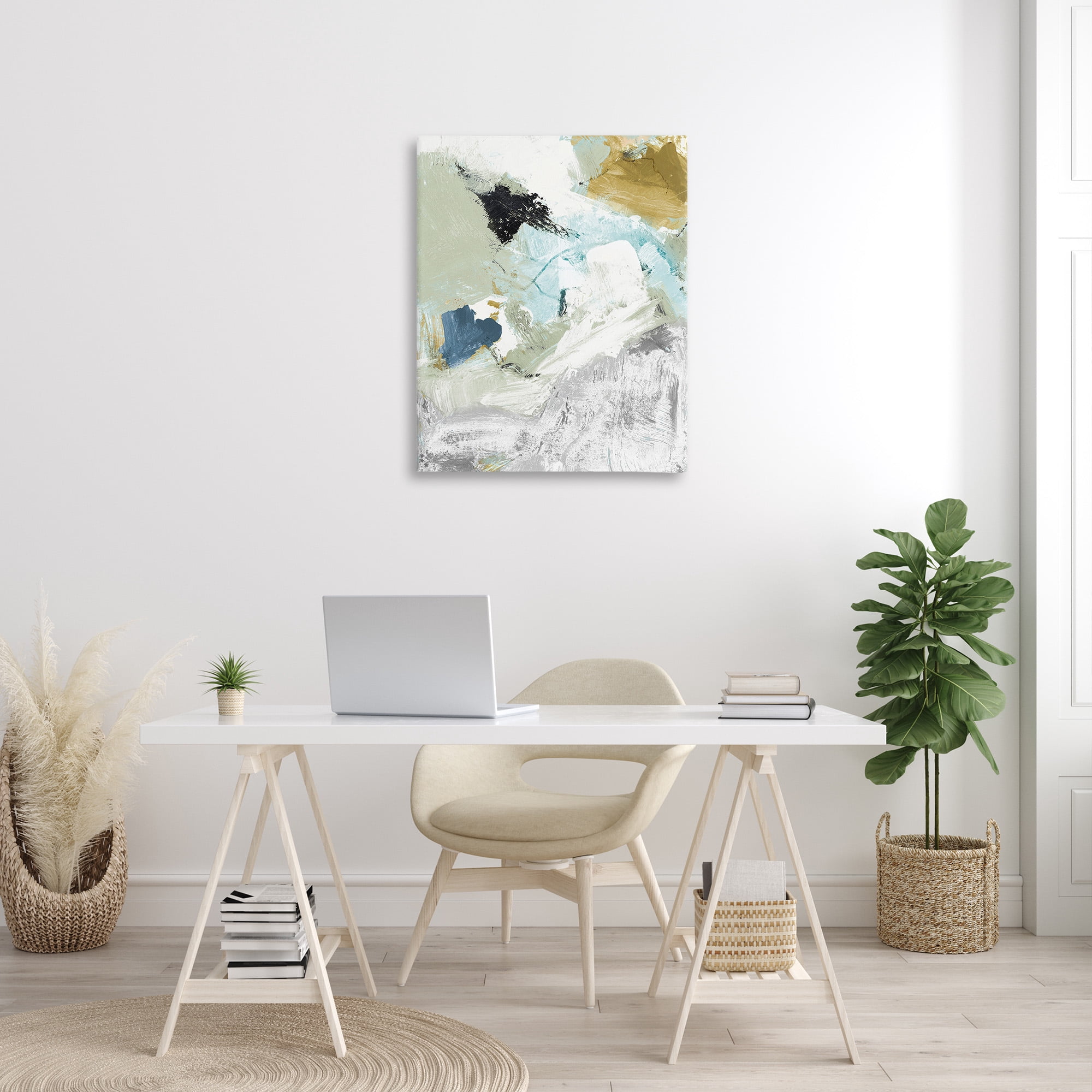 Stupell Industries Expressive Modern Pattern Abstract Painting Gallery Wrapped Canvas Art Print Wall Art, 30 x 40