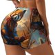 thumbnail image 1 of Balery Prairie Meditating Raccoon Pantalones cortos de entrenamiento estampados para mujer, sin costuras, ajustados, para gimnasio, yoga, correr, deportes, ejercicio activo, fitness.-Medium, 1 of 8